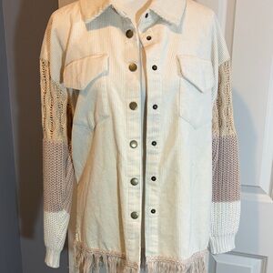 Oli & Hali Cream and Tan Utility Jacket